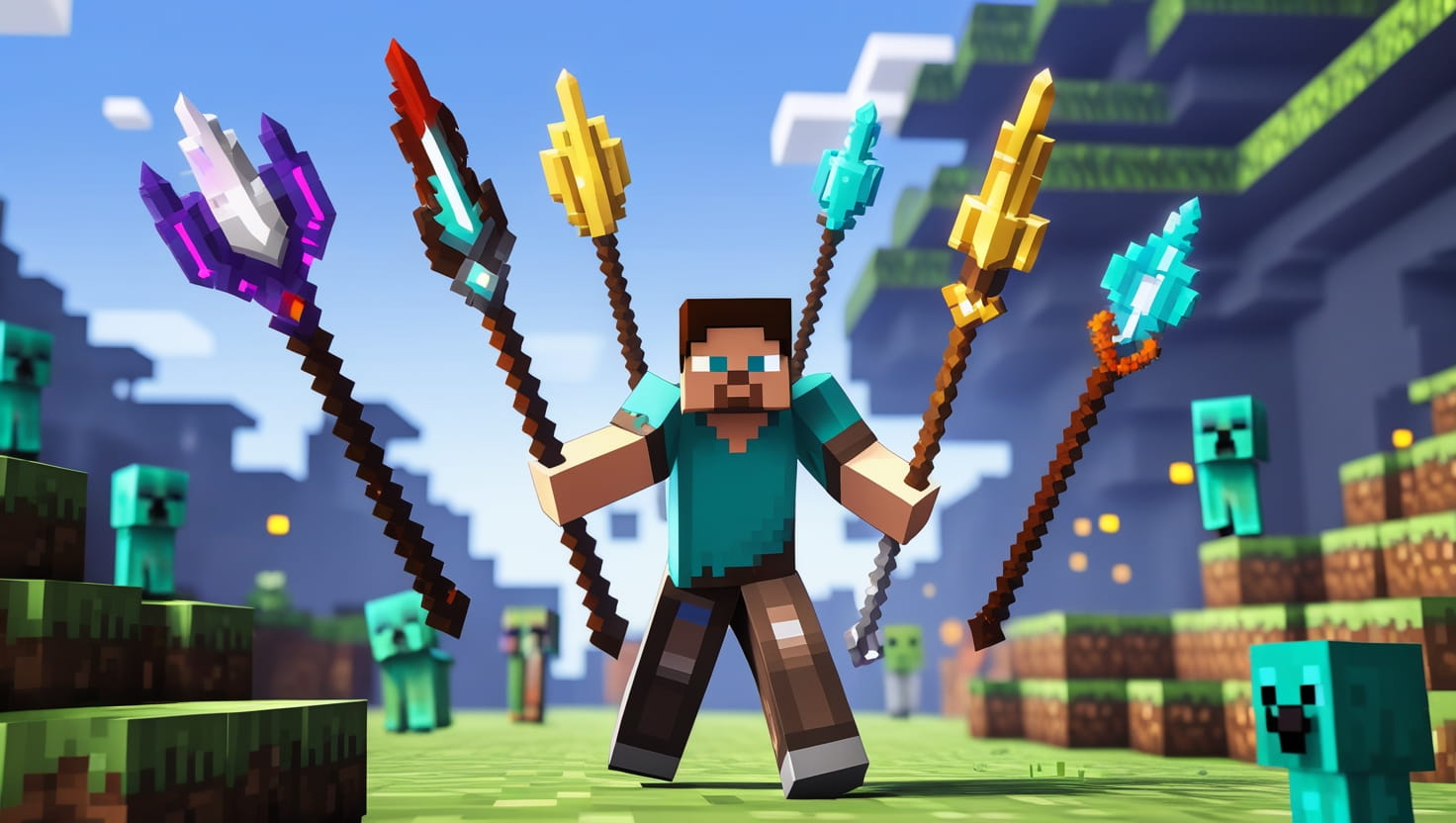 Spears Plus Addon (1.21) – MCPE/Bedrock Mod